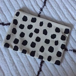 Clare V. Polka Dot Leather Clutch